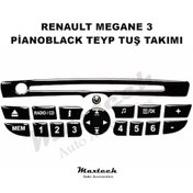 Resim Renault Megane 3 Teyp Tuş Takımı Pianoblack 2009-2016 