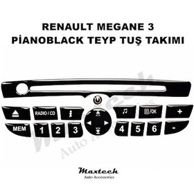 Resim Renault Megane 3 Teyp Tuş Takımı Pianoblack 2009-2016 
