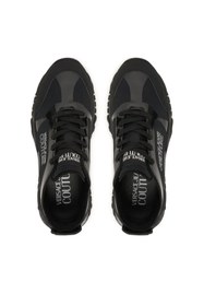 Resim Versace Erkek Yuvarlak Hafif Sert Burun Yumuşak Kalın Taban Siyah Sneaker 79YA3SIBZSC91-899 