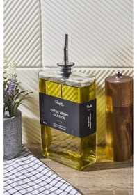 Resim Molivet 500ml Silver Kapak Cam Yağdanlık-sosluk-sirkelik 