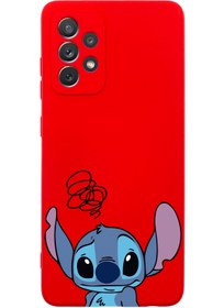 Resim shoptocase Galaxy A23 Uyumlu Stitch Desenli Lansman Telefon Kılıfı 