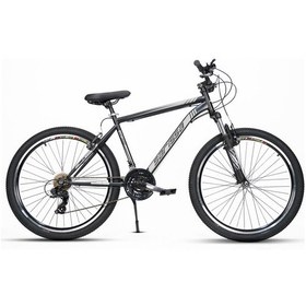 Resim Sarissa Moon 26" Jant Mtb Ön Amortisörlü Shimano 21 Vites Wake Gidon V Fren Dağ Bisikleti Siyah Gri 