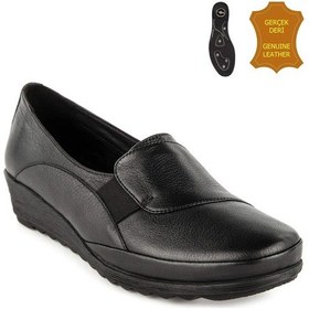 Resim Muya Mary 6 Nokta Anatomik Kadın Ayakkabı Siyah Siyah 