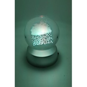Resim Ascellus 3D Yağmur Bulutu Işıklı Cam Küre 