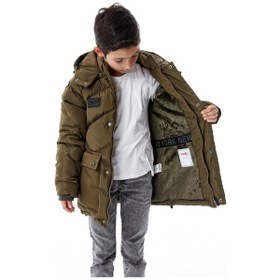 Resim Benitto Kids Erkek Çocuk Kapüşonlu Kalın Kışlık Mont 51335 Haki 
