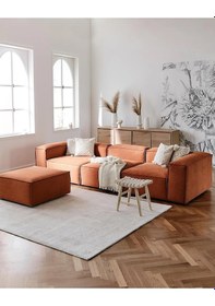 Resim Nex 4 Modül Modüler L Köşe Koltuk Takımı Kiremit 