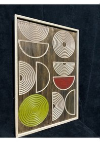 Resim Cıgılwood Cırcles Ahşap Bohem Tablo 
