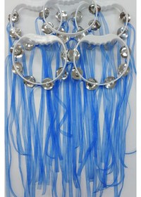 Resim memisshop Kurdelalı Süslü Tef Saks Mavisi 10 Adet 