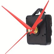 Resim 1 Set, Sessiz Duvar Saati Hareketi Çapraz Dikiş DIY Saat Aksesuarları Tarama Saati Hareketi Kırmızı Saat El İle 12mm 