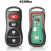 Resim Infiniti/nissan Frontier Murano Armada Pathfinder 2002-2008 İçin 433mhz Araç Giriş Uzaktan Anahtarı Kbrastu15 0928 