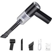 Resim Lemestar Kablosuz Araç Süpürgesi - 6000pa Güçlü Emiş, Usb Şarj, Taşınabilir Ve Hafif Tasarım, Islak/kuru Temizleme, Siyah 