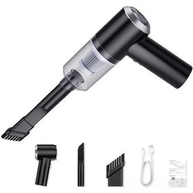 Resim Lemestar Kablosuz Araç Süpürgesi - 6000pa Güçlü Emiş, Usb Şarj, Taşınabilir Ve Hafif Tasarım, Islak/kuru Temizleme, Siyah 