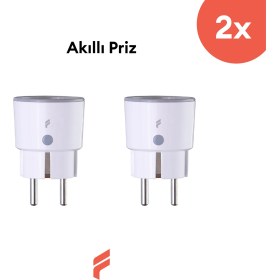Resim Fonri Akıllı Priz (16 AMPER) 2'li Set, Uzaktan Kontrol, Anlık Enerji Tüketim Takip, Wifi, Zamanlayıcı, 2 Yıl Garantili, Tuya Destekli 