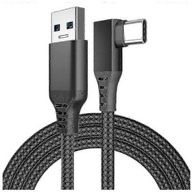 Resim Oculus Quest 2 İçin Bağlantı Kablosu, Hızlı Şarj Ve Pc Veri Aktarımı Usb C 3.2 Gen1 5gbps Pd Transfer Şarj Kablosu Vr Kulaklık Bağlantı Kablosu 