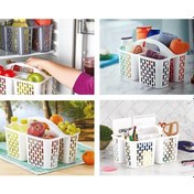 Resim Geseus Taşıma Saplı Buzdolabı.mutfak.banyo Duzenleyici Organızer Beyaz 