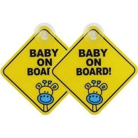 Resim Sones 20 Adet Araba Etiketi Bebek Gemide Uyarı Güvenlik İşareti Vinil Çıkartması Stil 1 