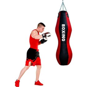 Resim Spor Byfit Salon Tipi Özel Tasarım Mma Boks Torbası Kırmızı - Siyah 