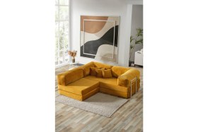 Resim Legom Sera Aktivite Koltuğu Yatak Olabilen Çok Amaçlı Kanepe Koltuk Takımı Hardal 