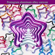 Resim 1 adet-10 adet beşgen yıldız alüminyum alaşım, yüksek kaliteli asma tokası, alüminyum alaşım renkli beş yıldız tokası, hızlı tokalı aksesuarlar, Kamp Ekipmanları,Macera Araçları,Hafif Aksesuar,Yıldız Şekli,Korozyona dayanıklı,Kullanışlı Toka,Hızlı Açma Klipsi,Kampçılar ve Yürüyüşçüler,Açık Hava 