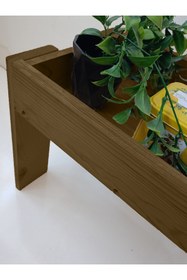 Resim Wooden Factory Doğal Ahşap Çok Amaçlı Stand - Raf, Sehpa, Tepsi Masası 