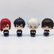 Resim Mavi Hapishane GK Q-Version Figürini - Siyah ve Mavi Giysiler ile PVC Model Süsü, Ofis ve Araba Dekoru için İdeal, İç/ Dış Mekan Kullanımı, Ofis Dekoru | Anime Karakter Süsü | Detaylı Karakter Tasarımı, Anime Oda Dekoru 
