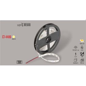 Resim Cata CT-4483 10 Çip İç Mekan Led Şerit Ilık Beyaz 4000k 