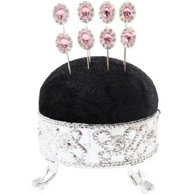 Resim Numetal 8li Pembe Kristal Taşlı Eşarp I Ğnesi. Şal I Ğnesi. Türban I Ğnesi. Başörtü I Ğnesi Gümüş Gri 
