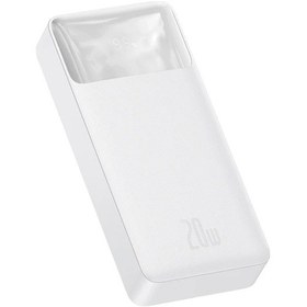 Resim Baseus Bipow 20w Hızlı Şarj 10000 Mah Led Göstergeli Powerbank Beyaz BEYAZ 
