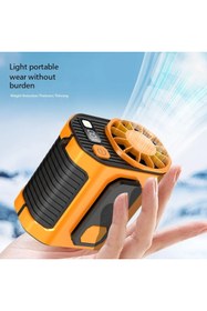 Resim TECHNOMEN Turbo Soğutucu Mini Fan Lambalı Şarjlı 3 Kademeli Hız Yüksek Performanslı Taşınabilir Klima Fanı 