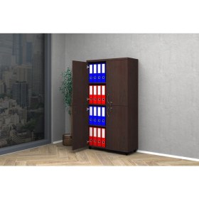 Resim Vena Tam Kapak Dolap 80x35x150 Wenge 