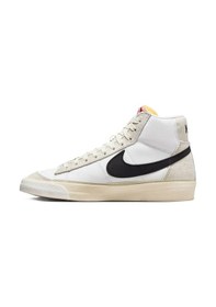 Resim Nike Blazer Mid Pro Club Leather Sneaker Hakiki Deri Tekstil Bilekli Beyaz Spor Ayakkabı Beyaz 
