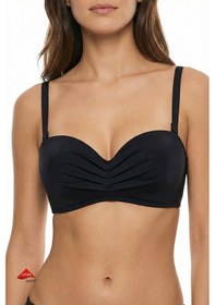 Resim Penti Siyah Lotus Straplez Bikini Üstü 