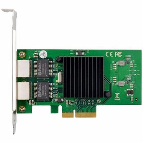 Resim PCIE X4 çift RJ45 Gigabit Ethernet sunucu çift bağlantı ethernet kartı PCIE X4 çift RJ45 Gigabit Ethernet sunucu çift bağlantı ethernet kartı