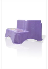 Resim Mor Lila Sağlam Çocuk Bebek İçin Küvet Basamağı Basamak Merdiven 