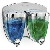 Resim Omnisoft Fls F038 Ikiz Sıvı Sabunluk Krom Kaplama 350+350 ml 