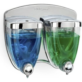 Resim Omnisoft Fls F038 Ikiz Sıvı Sabunluk Krom Kaplama 350+350 ml 