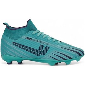 Resim Euro Cup Super Mercury Bilekli Çoraplı Krampon Futbol Ayakkabısı Euro-019-k Turkuaz Mor Turkuaz - Mor 