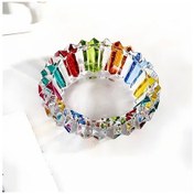 Resim Chuangyinshop 1 Adet Şık Cam Küllük Color Geometrik Desen Dayanıklı Ve Güvenli Ev Ofis Dekor 