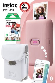 Resim Fujifilm Instax Mini Link Pembe Akıllı Yazıcı Ve Çantalı Hediye Seti 3 