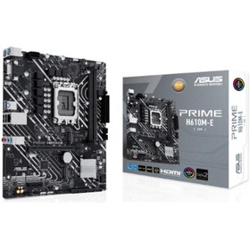 Resim ASUS PRIME H610M-E-CSM DDR5 5600MHZ 1XVGA 1XHDMI 1XDP 2XM.2 USB 3.2 1700P MATX (13.VE 12.NESİL İŞLE 