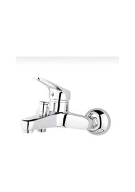 Resim İsaoğlu Yapı Banyo Bataryası Pirinç Duş Musluğu Banyo Musluğu Gümüş 