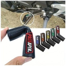 Resim Dream011 Motosiklet Vites Kolu Kılıfı - Yağa Dayanıklı Mavi Koruyucu Kauçuk Vites Başlığı 