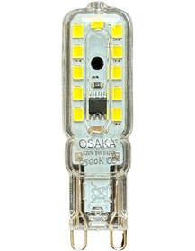 Resim 6 Adet Osaka 5w 6500k Beyaz Işık G9 Duylu Led Kapsül Ampul 