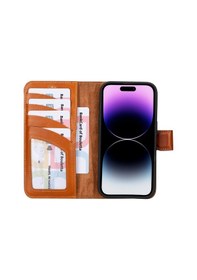 Resim Bouletta Apple Uyumlu iPhone 15 Pro Deri Cüzdanlı Kılıf Rst2ef 