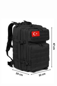 Resim visees Motor Çantası Taktik Sırt Çantası Peç Hediyeli - 45 Litre 