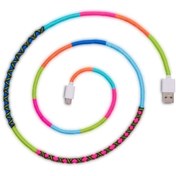 Resim Hippi Melody Micro USB Yüksek Hızlı El Örgüsü 1 Metre Şarj ve Data Kablosu 