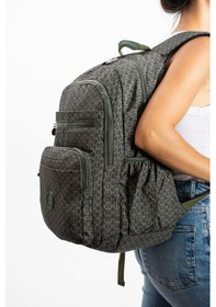 Resim Ultra Hafif Çok Cepli Su Geçirmez Sırt Çantası Unisex Desenli Haki Yeşili Model: 571-1b - Haki 