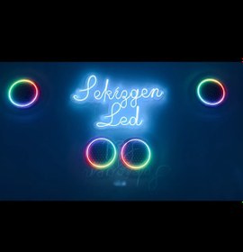 Resim Sekizgen Led 20'lik Midrange Kapağı Telefon Kontrollü 120 Mood'lu 2 Takım 4 Kapak Piksel Neon Ledli 
