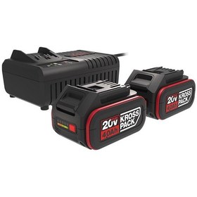 Resim Kress KAD21 20Volt 4.0Ah Li-ion KrossPack 2 Adet Akü ve Akü Şarj Cihazı 