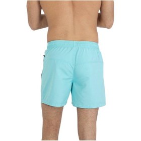 Resim Mint Büyük Beden Su İtici Özellikli Düz Renk Basic Erkek Plaj Deniz Şort Mayo - 2204-mint 001 